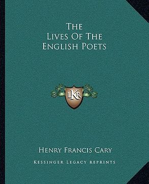 portada the lives of the english poets