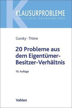 portada 20 Probleme aus dem Eigentümer-Besitzer-Verhältnis (en Alemán)