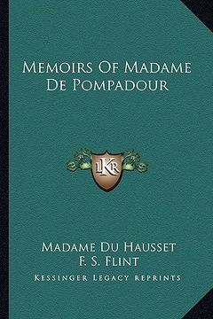 portada memoirs of madame de pompadour (en Inglés)