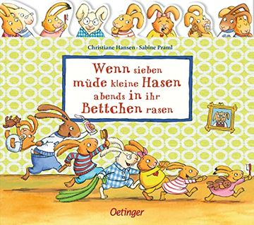 portada Wenn Sieben Müde Kleine Hasen Abends in ihr Bettchen Rasen (Wenn Sieben Hasen) (in German)