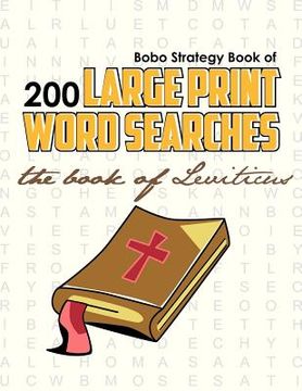 portada bobo strategy book of 200 large print word searches: the book of leviticus (en Inglés)