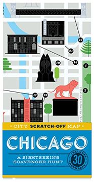 portada City Scratch-Off Map: Chicago: A Sightseeing Scavenger Hunt (en Inglés)