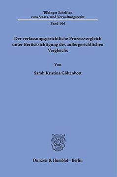portada Der Verfassungsgerichtliche Prozessvergleich Unter Berucksichtigung Des Aussergerichtlichen Vergleichs (en Alemán)
