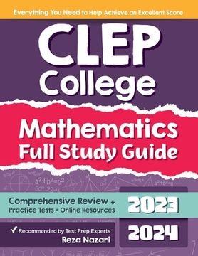 portada CLEP College Mathematics Full Study Guide: Comprehensive Review + Practice Tests + Online Resources (in English)