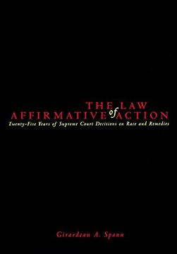 portada Law of Affirmative Action: Twenty Five Years of Supreme Court Decisions on Race and Remedies (en Inglés)
