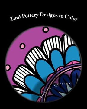 portada zuni pottery designs to color (en Inglés)