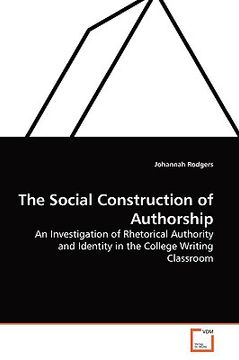 portada the social construction of authorship (en Inglés)