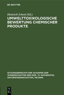 portada Umwelttoxikologische Bewertung Chemischer Produkte (German Edition) [Hardcover ] (en Alemán)