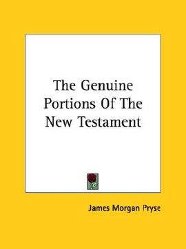 portada the genuine portions of the new testament (en Inglés)