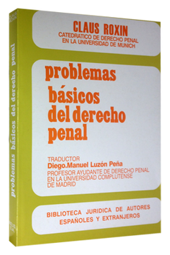 portada Problemas Básicos del Derecho Penal (in Spanish)
