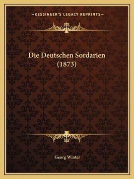portada Die Deutschen Sordarien (1873) (en Alemán)