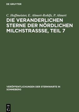 portada Die Veranderlichen Sterne der Nördlichen Milchstraßse, Teil 7 (en Alemán)