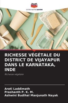 portada Richesse Végétale Du District de Vijayapur Dans Le Karnataka, Inde (en Francés)