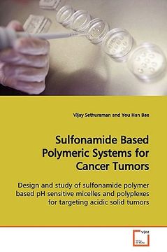 portada sulfonamide based polymeric systems for cancer tumors (en Inglés)
