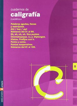 Cuaderno de caligrafia 8 Cuadricula (Primaria)
