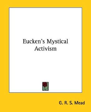 portada eucken's mystical activism (en Inglés)