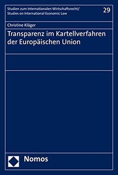 portada Transparenz im Kartellverfahren der Europischen Union (en Alemán)