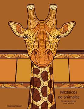 portada Mosaicos de animales libro para colorear para adultos
