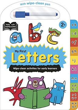 portada Help With Homework: 2+ my First Letters (Hwh Tabbed Wipe-Clean) (en Inglés)