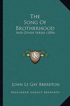 portada the song of brotherhood: and other verses (1896) (en Inglés)