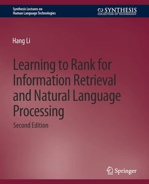 portada Learning to Rank for Information Retrieval and Natural Language Processing, Second Edition (en Inglés)