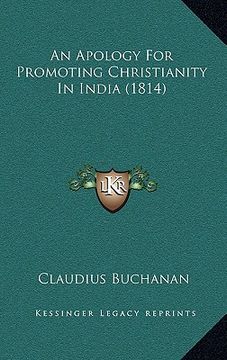 portada an apology for promoting christianity in india (1814) (en Inglés)