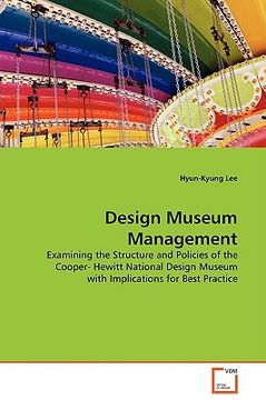 portada design museum management (in English)