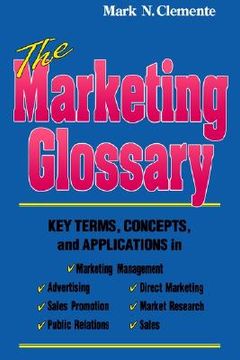 portada the marketing glossary: key terms, concepts and applications