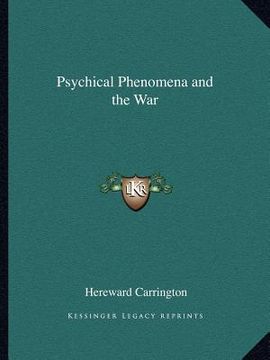 portada psychical phenomena and the war (en Inglés)
