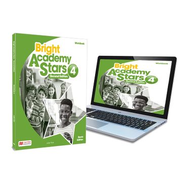 portada Bright Academy Stars 4 Activity Book: Cuaderno de Actividades Impreso con Acceso a la Versión Digital (en Inglés)