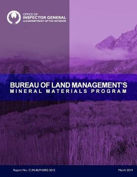 portada Bureau of Land Management Mineral Materials Program (en Inglés)