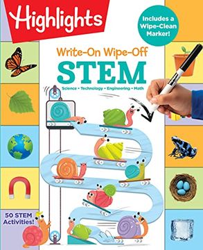 portada Write-On Wipe-Off Stem (Highlights Write-On Wipe-Off fun to Learn Activity Books) (in English)