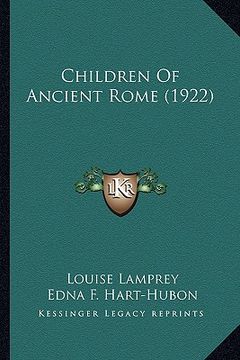 portada children of ancient rome (1922) (in English)