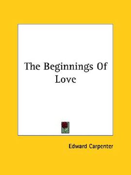 portada the beginnings of love (in English)