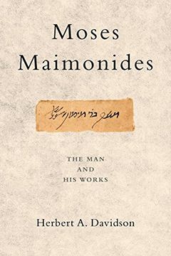portada Moses Maimonides: The man and his Works 