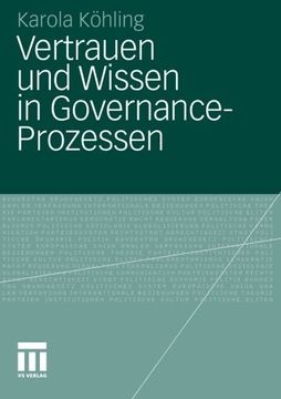 portada Vertrauen und Wissen in Governance-Prozessen (German Edition)