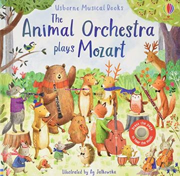 portada The Animal Orchestra Plays Mozart (Musical Books) (en Inglés)
