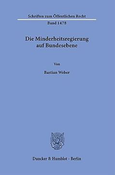 portada Die Minderheitsregierung Auf Bundesebene (in German)