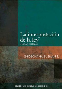 portada La Interpretación de la ley (in Spanish)
