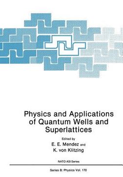 portada Physics and Applications of Quantum Wells and Superlattices (en Inglés)