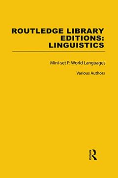 portada Routledge Library Editions: Linguistics Mini-Set f: World Languages (in English)