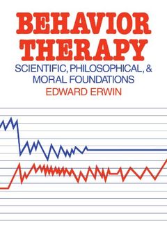 portada Behavior Therapy: Scientific, Philosophical and Moral Foundations (en Inglés)