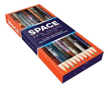 portada Space Swirl Colored Pencils: 10 Two-Tone Pencils Featuring Photos from NASA