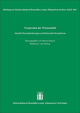 portada Versprechen der Wissenschaft (in German)