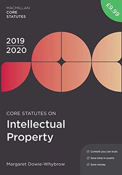 portada Core Statutes on Intellectual Property 2019-20