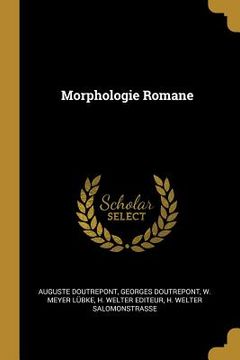 portada Morphologie Romane (in French)
