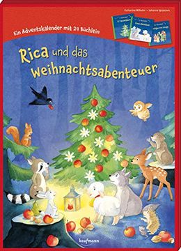 portada Rica und das Weihnachtsabenteuer: Ein Adventskalender mit 24 Büchlein (Adventskalender mit Geschichten für Kinder: Mit 24 Mini-Büchern) (in German)
