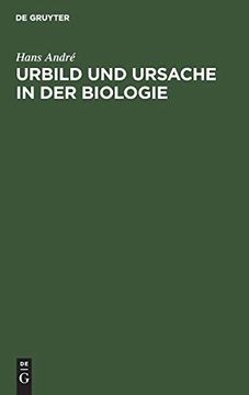 portada Urbild und Ursache in der Biologie (en Alemán)