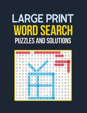portada Large Print Word Search Puzzle and Solutions: Word Search Book Challenging and Fun Puzzles for Seniors, Brian Game Book for Seniors in This Christmas