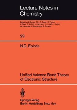 portada unified valence bond theory of electronic structure (in English)